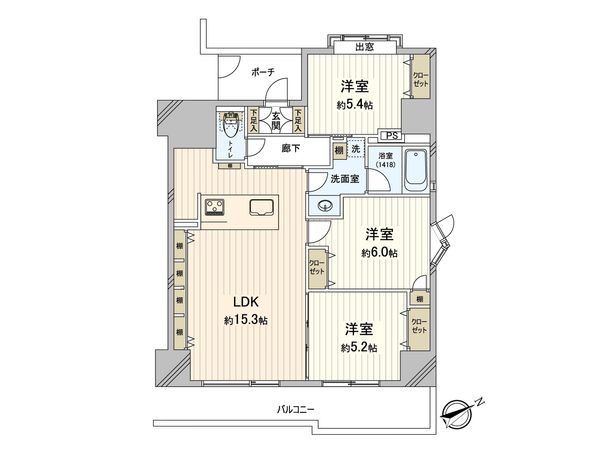 アルス・クリオ藤沢 間取図(平面図) 間取図(平面図)