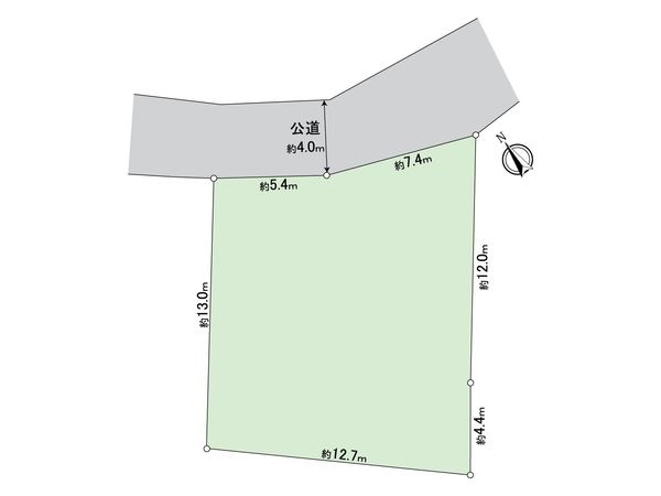 汲沢4丁目 土地 区画図