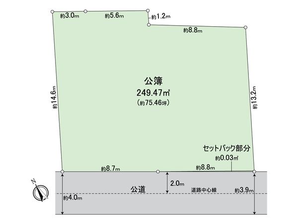戸塚区深谷町 土地 区画図