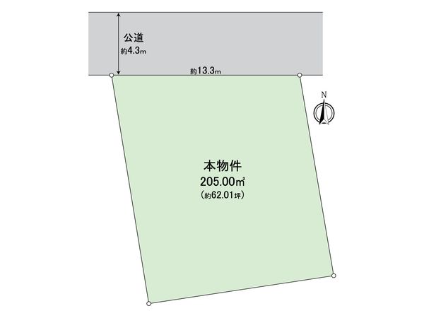 戸塚区矢部町 古家付土地 区画図 戸塚区矢部町 古家付土地 区画図