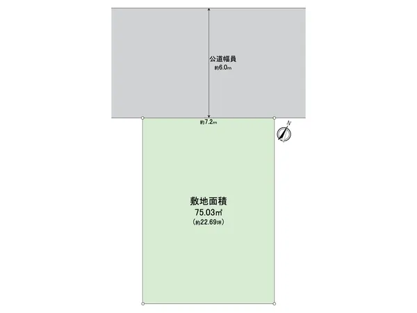 区画図（実測図ではございません）