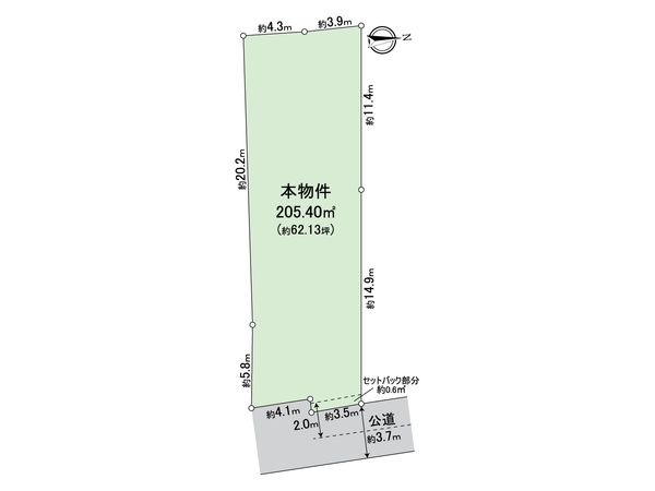 戸塚区上倉田町 土地 区画図