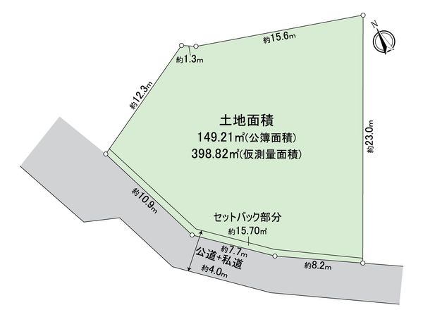 戸塚区戸塚町 土地 区画図