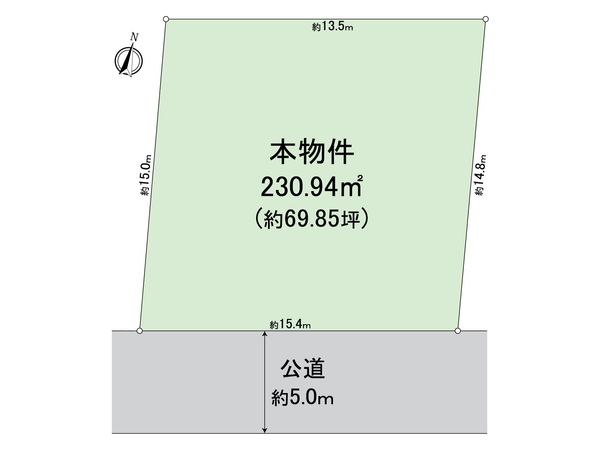 戸塚区南舞岡1丁目 古家付き土地 区画図 戸塚区南舞岡1丁目 古家付き土地 区画図