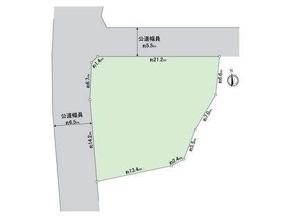 戸塚区汲沢4丁目 土地 区画図