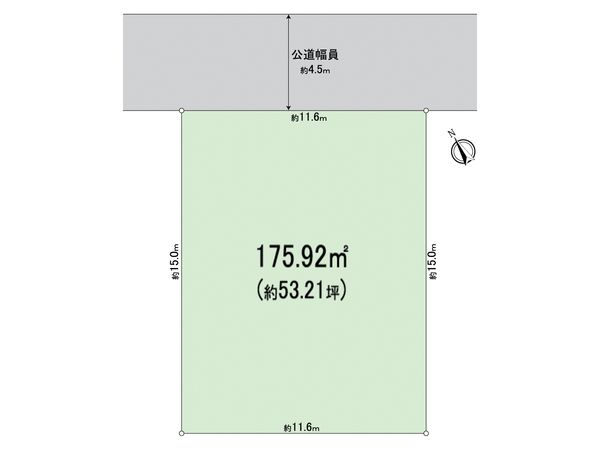 港南区下永谷5丁目 古家付き土地 区画図 港南区下永谷5丁目 古家付き土地 区画図