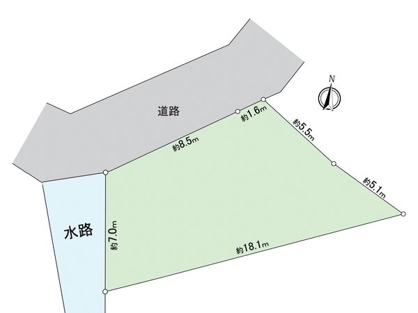 汲沢5丁目 土地 区画図