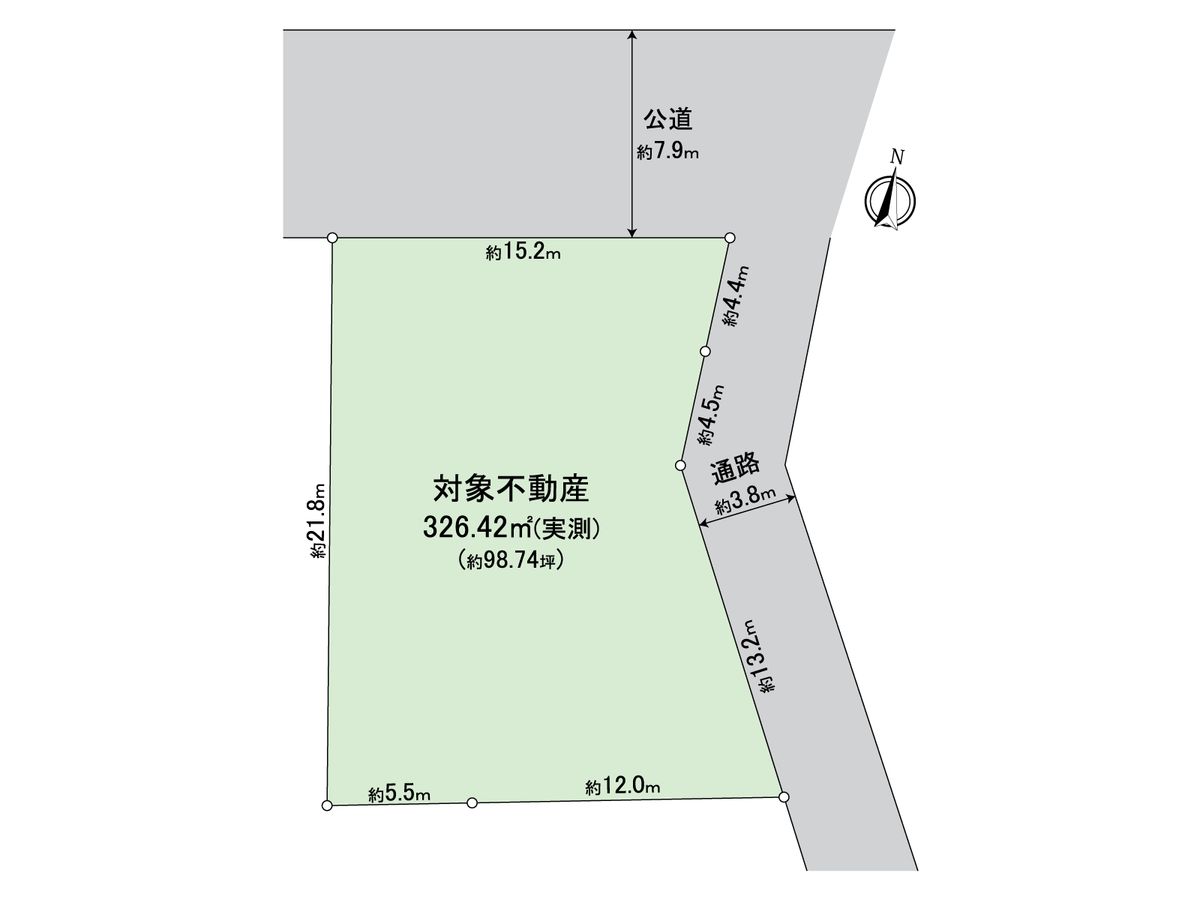 多摩市一ノ宮4丁目 土地 区画図 区画図