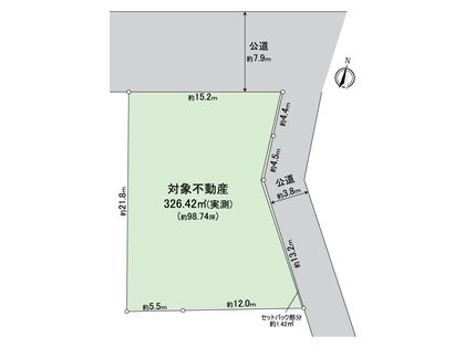 多摩市一ノ宮4丁目 土地 区画図