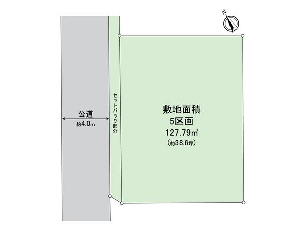 港南区下永谷2丁目 土地 5区画 区画図 港南区下永谷2丁目 土地 5区画 区画図
