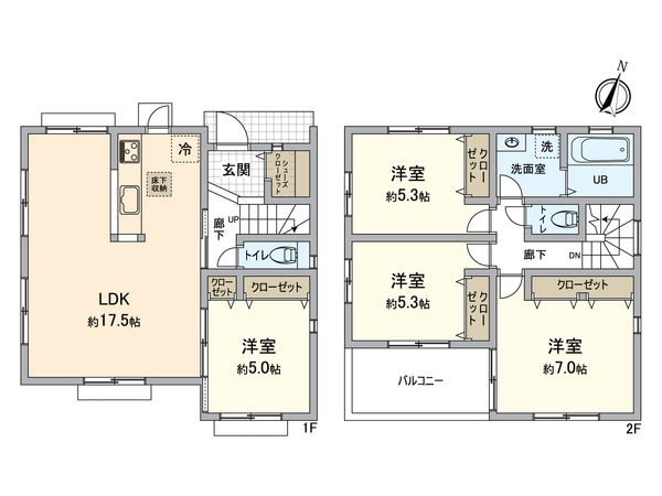 戸塚区戸塚町 新築戸建 間取図(平面図)