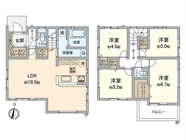 戸塚区戸塚町 戸建 間取図(平面図)