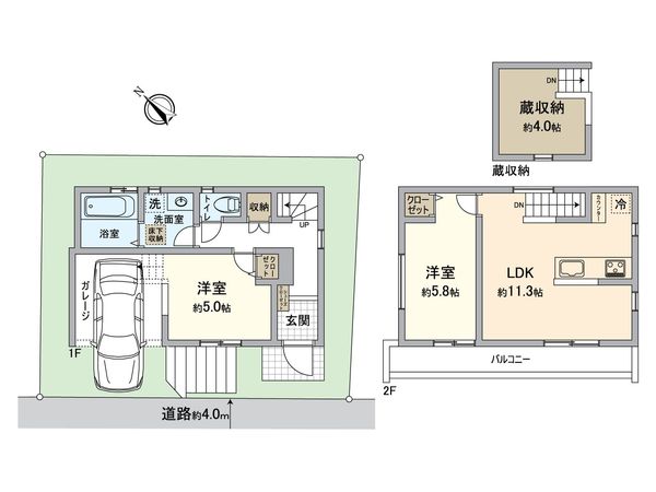 泉区中田東4丁目 戸建 間取図(平面図) 泉区中田東4丁目 戸建 間取図(平面図)