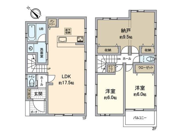 泉区中田南5丁目 新築戸建 間取図(平面図) 泉区中田南5丁目 新築戸建 間取図(平面図)