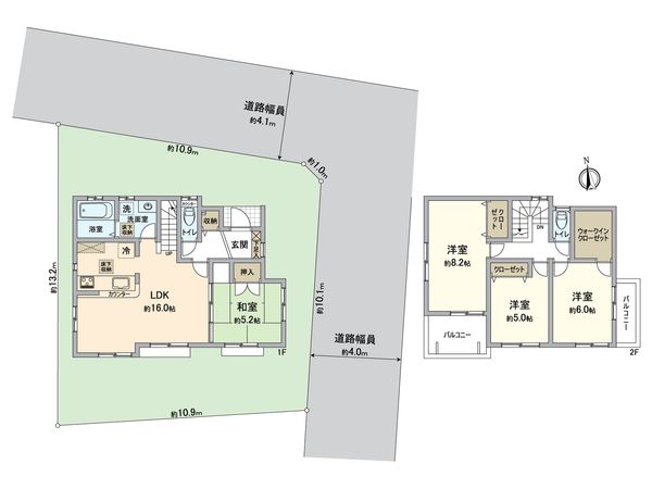 汲沢4丁目 戸建 間取図(平面図) 汲沢4丁目 戸建 間取図(平面図)