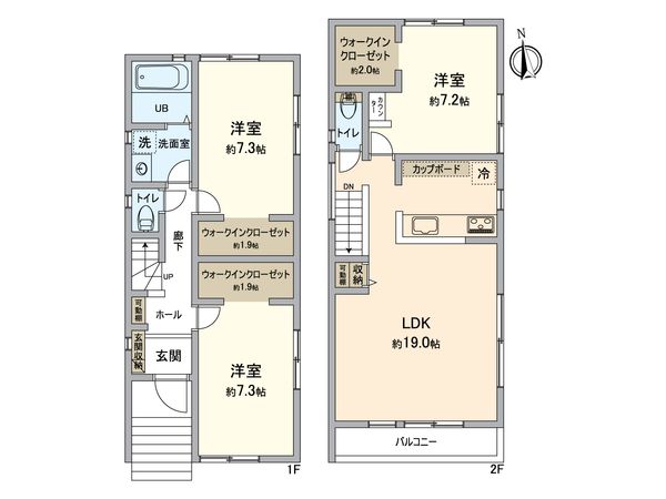 戸塚区上矢部町 新築戸建 D号棟 間取図(平面図)