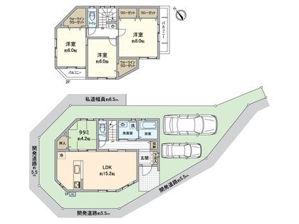 戸塚区原宿2丁目 新築戸建 間取図(平面図)