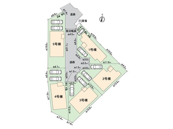 戸塚区原宿5丁目 新築戸建 4号棟 区画図