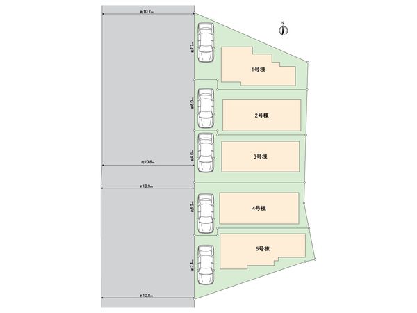 戸塚区上倉田町 新築戸建 5号棟 区画図