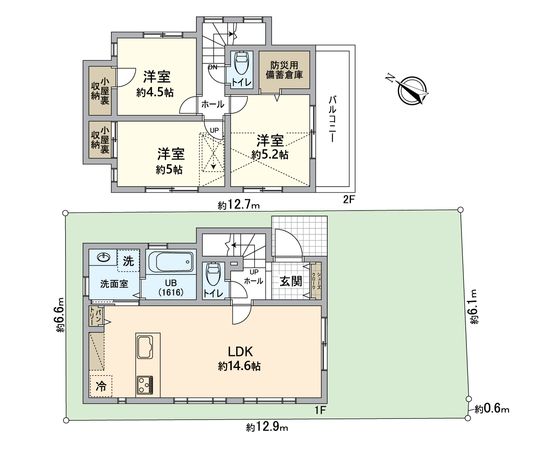 戸塚区原宿2丁目 新築戸建 間取図(平面図) 戸塚区原宿2丁目 新築戸建 間取図(平面図)