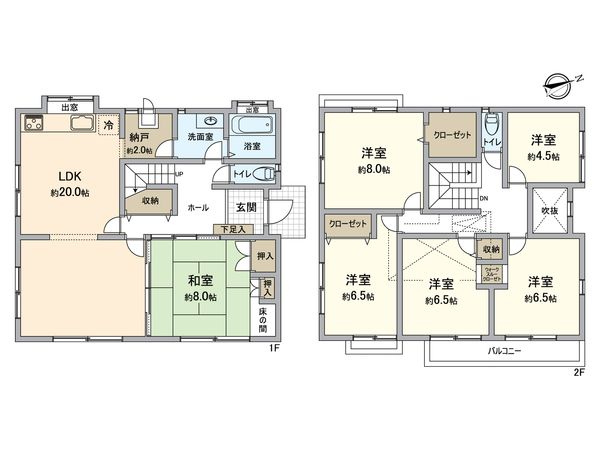 泉区白百合2丁目 戸建 間取図(平面図)
