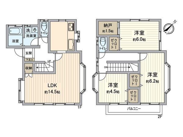 戸塚区上矢部町 戸建 間取図(平面図)