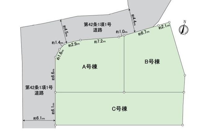 戸塚区戸塚町 新築戸建 B号棟 区画図
