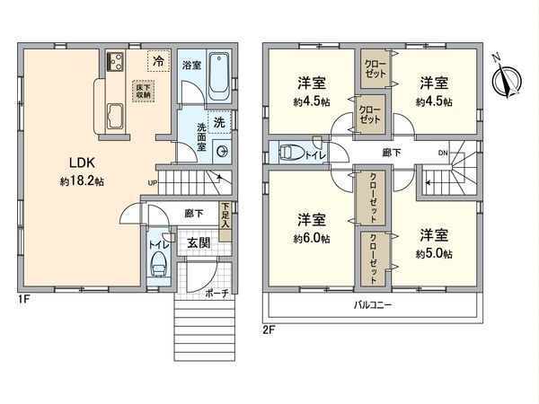 戸塚区深谷町 新築戸建 間取図