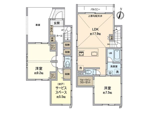 戸塚区汲沢1丁目 新築戸建 3号棟 間取図(平面図) 戸塚区汲沢1丁目 新築戸建 3号棟 間取図(平面図)