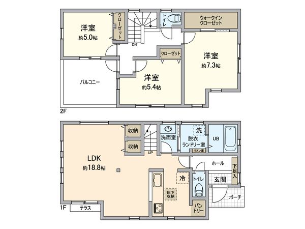 戸塚区東俣野町 新築戸建 11号棟 間取図(平面図)