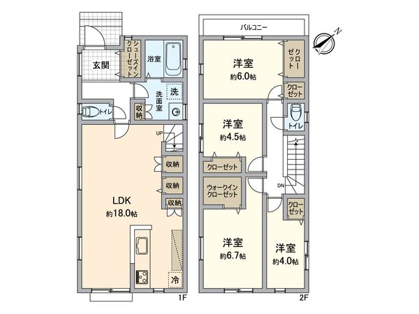 戸塚区上矢部町 新築戸建 間取図(平面図) 戸塚区上矢部町 新築戸建 間取図(平面図)