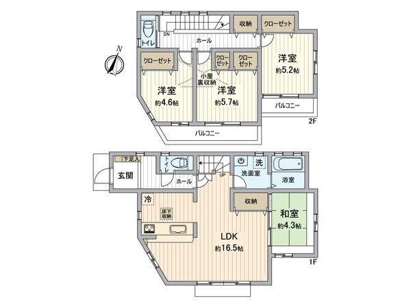 戸塚区戸塚町 戸建 間取図(平面図) 戸塚区戸塚町 戸建 間取図(平面図)