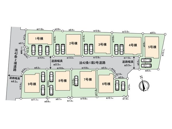 戸塚区影取町 新築戸建 2号棟 間取図(平面図) 戸塚区影取町 新築戸建 2号棟 間取図(平面図)