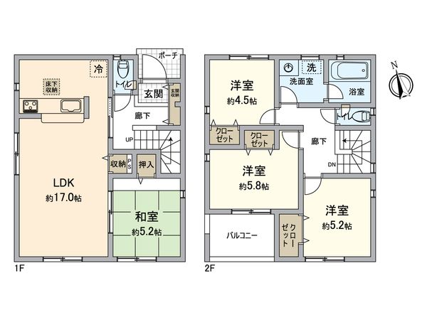 戸塚区影取町 新築戸建 9号棟 間取図(平面図) 戸塚区影取町 新築戸建 9号棟 間取図(平面図)