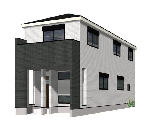 戸塚区戸塚町 新築戸建A-4号棟 外観パース図 戸塚区戸塚町 新築戸建A-4号棟 外観パース図