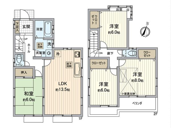 戸塚区原宿3丁目 戸建 間取図(平面図) 戸塚区原宿3丁目 戸建 間取図(平面図)
