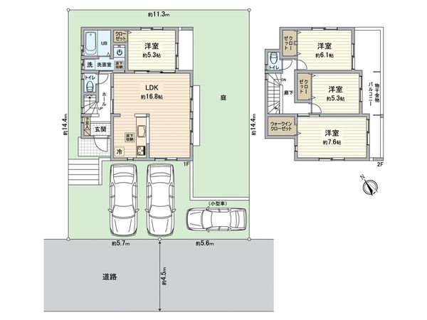 戸塚区上矢部町 新築戸建 間取図(平面図)