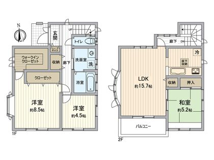 泉区中田西2丁目 戸建 間取図(平面図)