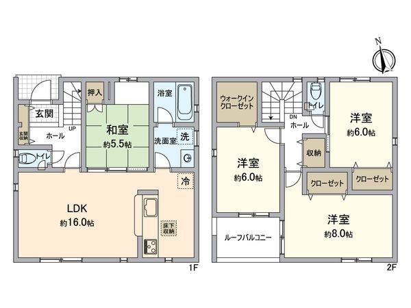 戸塚区深谷町 新築戸建 間取図(平面図) 戸塚区深谷町 新築戸建 間取図(平面図)