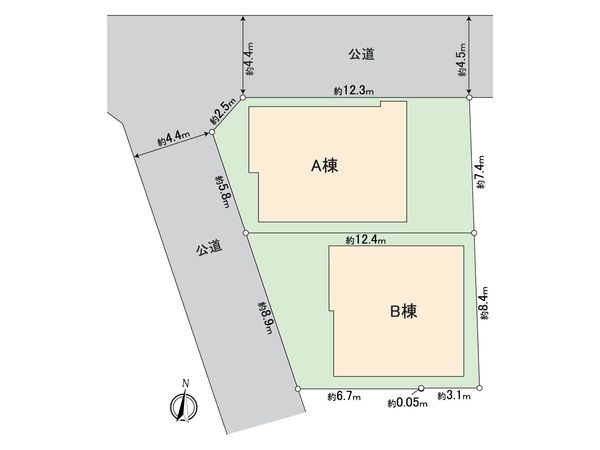 戸塚区戸塚町 新築B号棟 全体区画図 戸塚区戸塚町 新築B号棟 全体区画図