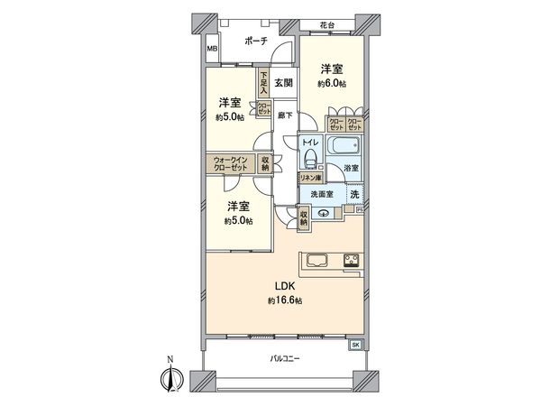 フェアプレイス横浜戸塚 間取図(平面図) 間取図(平面図)