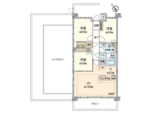 ライオンズ戸塚シーズンフォート 間取図(平面図) ライオンズ戸塚シーズンフォート 間取図(平面図)