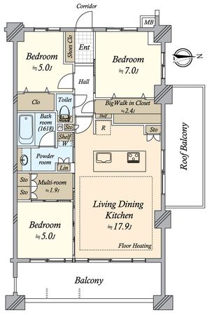 ヴェレーナ横浜戸塚グランラルジュ 間取図(平面図) ヴェレーナ横浜戸塚グランラルジュ 間取図(平面図)