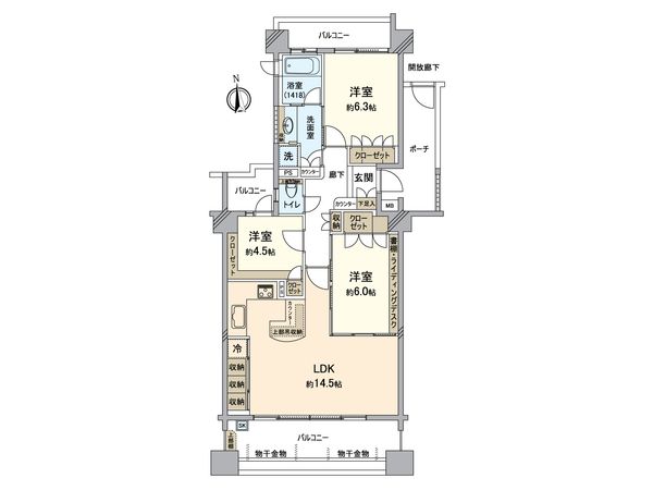 横浜サウスユニバーサルレジデンス 間取図(平面図) 横浜サウスユニバーサルレジデンス 間取図(平面図)