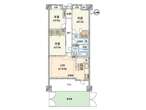 ライオンズガーデンシティ戸塚 間取図(平面図) 間取図(平面図)