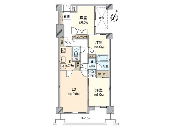 戸塚ヒルズ 間取図(平面図) 間取図(平面図)