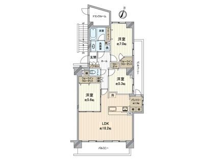 グランガーデン東戸塚 間取図(平面図)
