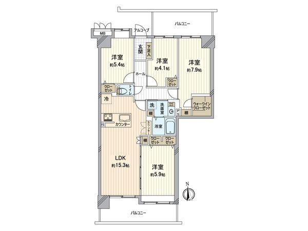 モアコート戸塚 間取図(平面図) モアコート戸塚 間取図(平面図)