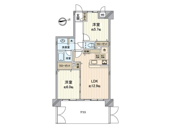 ライオンズシティ戸塚 間取図(平面図) ライオンズシティ戸塚 間取図(平面図)