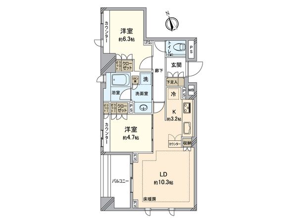 ブランズ戸塚 間取図(平面図) 間取図(平面図)